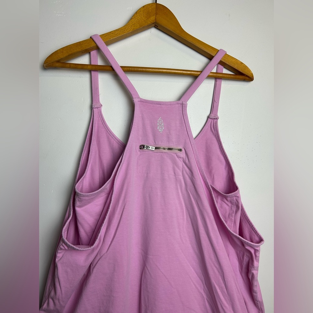 Fp Movement by Free people L Hot Shot Mini dress Romper Pink lightweight stretch - Picture 5 of 15